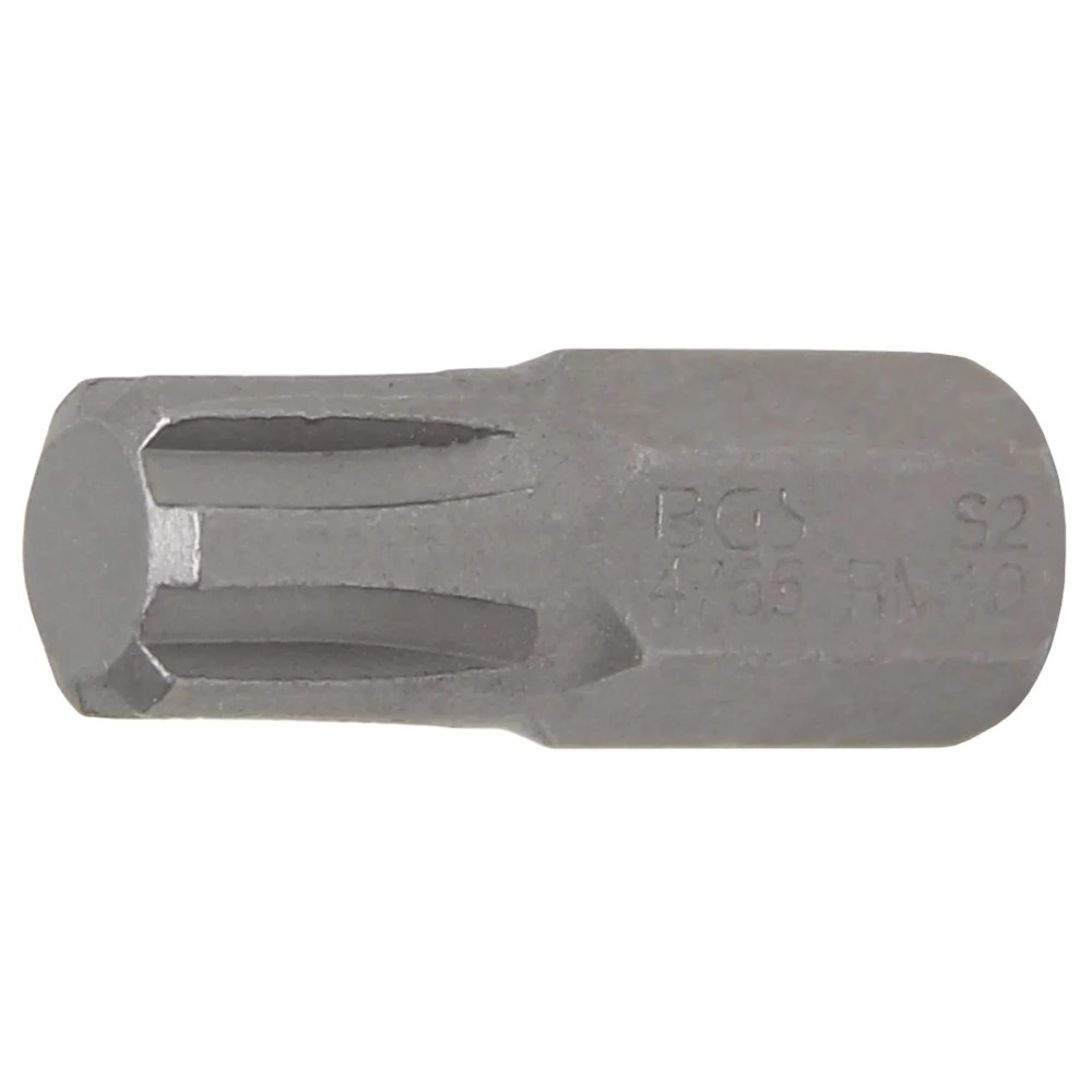 Bit, Länge 30 mm, Antrieb Außensechskant 10 mm (3/8"), Keil-Profil (für RIBE) M10