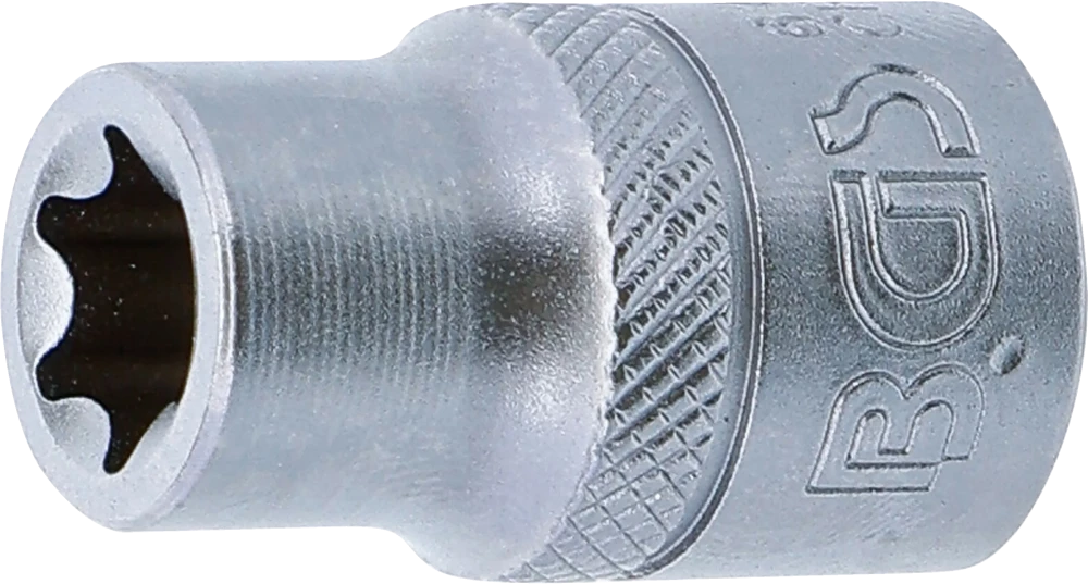 Steckschlüssel-Einsatz E-Profil, Antrieb Innenvierkant 10 mm (3/8"), SW E11