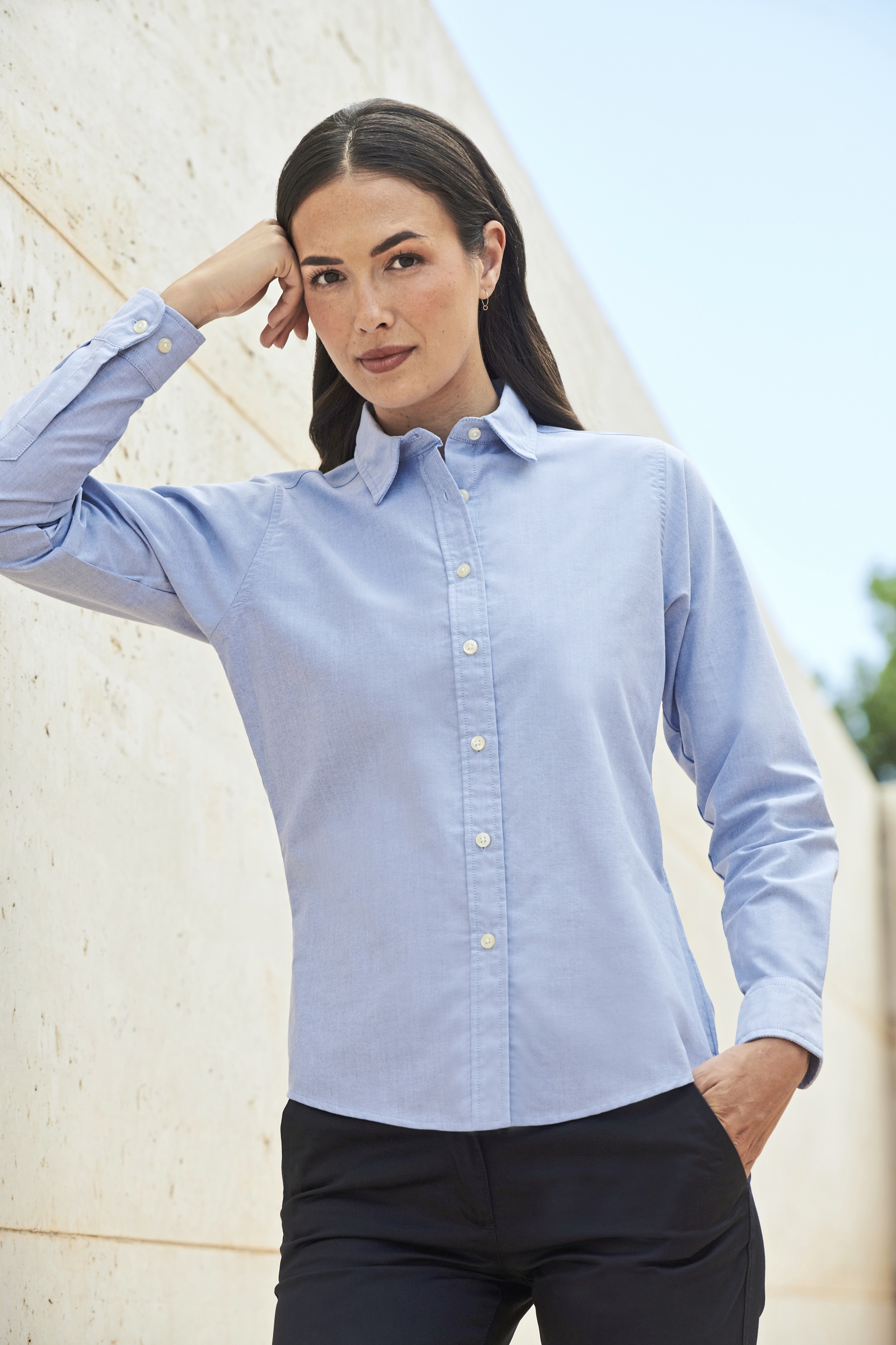 Hemd – Ladies´ Classic Long Sleeved Oxford Shirt