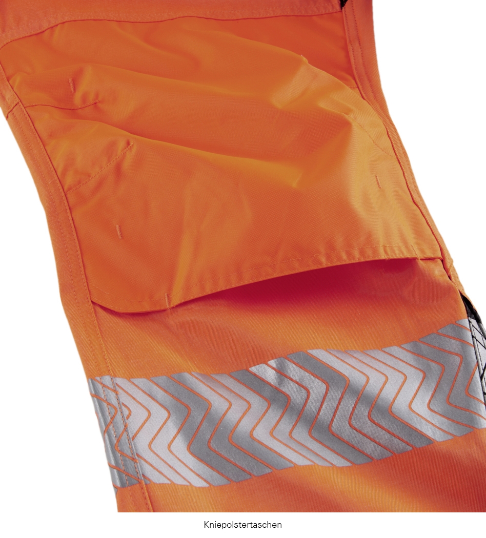 4PROTECT® Warnschutz-Bundhose TENNESSEE leuchtorange/grau