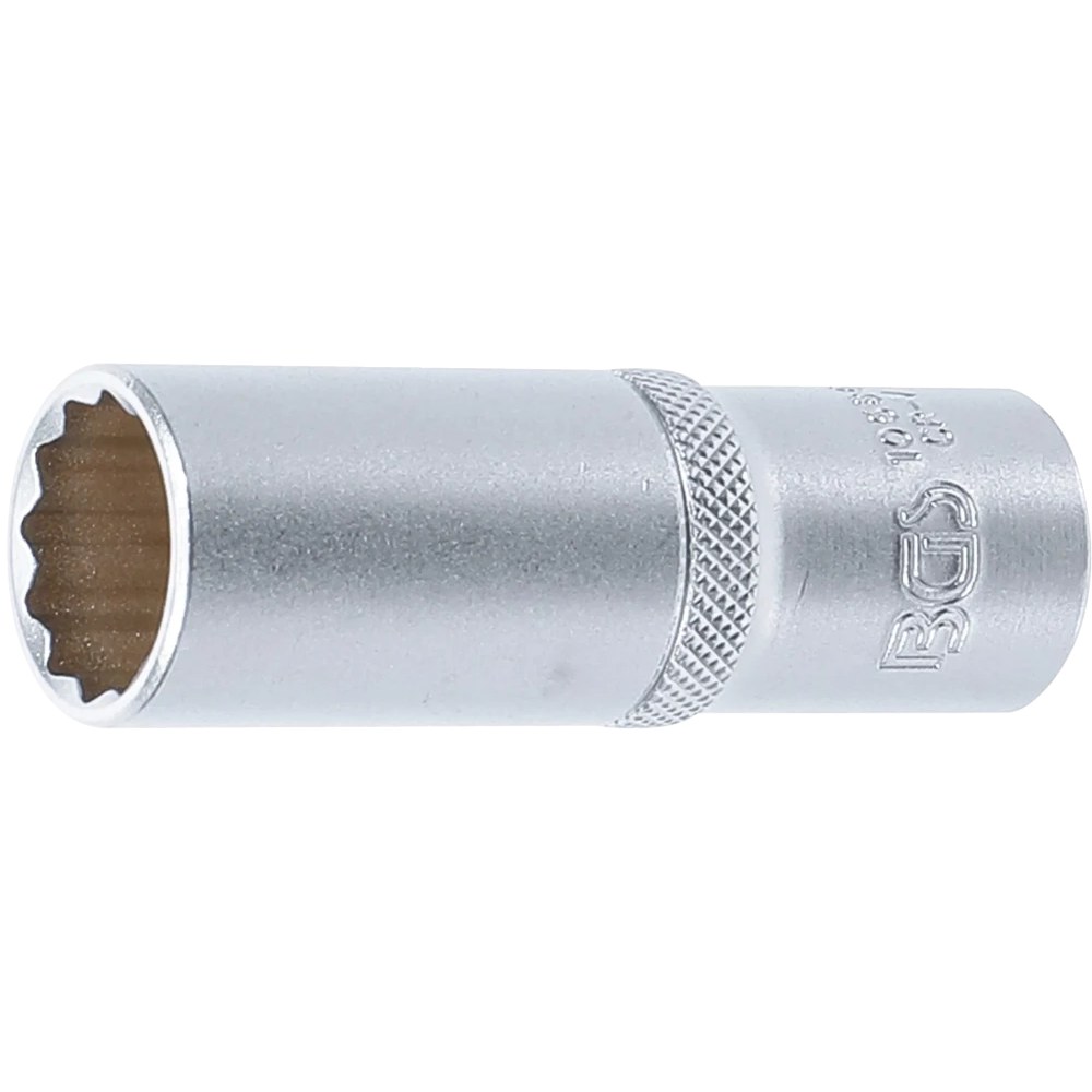 Steckschlüssel-Einsatz Zwölfkant, tief, Antrieb Innenvierkant 12,5 mm (1/2"), SW 19 mm