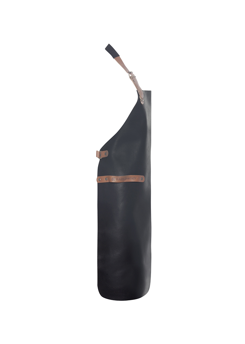 Leder Latzschürze