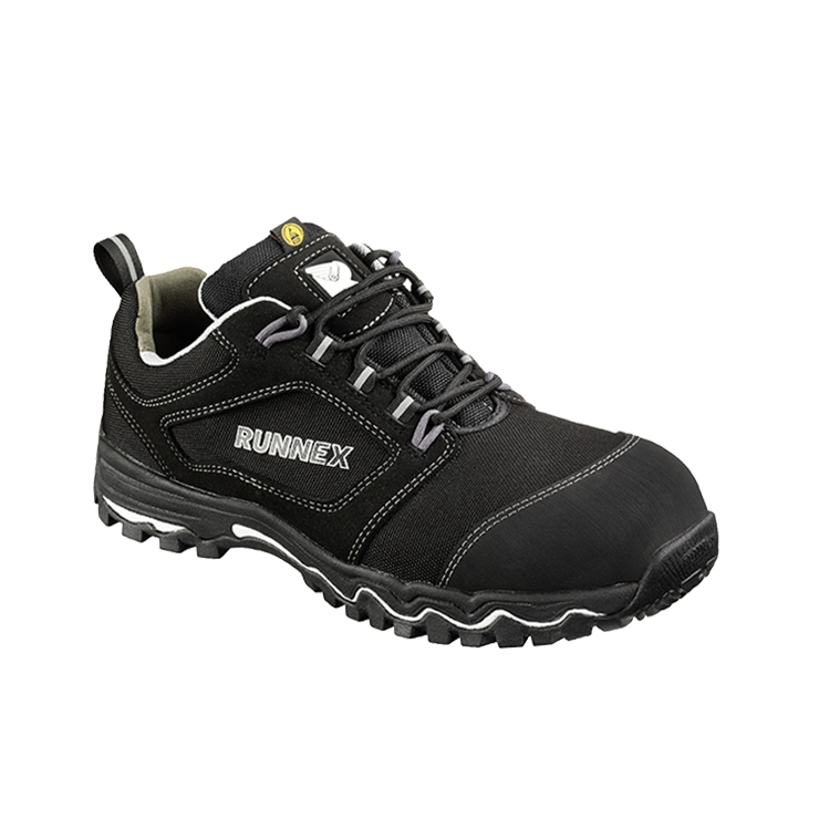 RUNNEX® S3S-ESD-Sicherheitshalbschuhe LightStar schwarz/weiß/grau