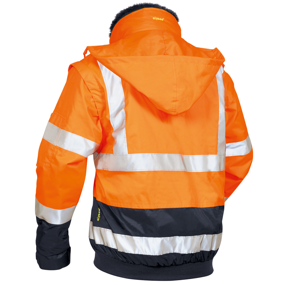 Warnschutz-Pilotjacke Orange/Marine Oliver