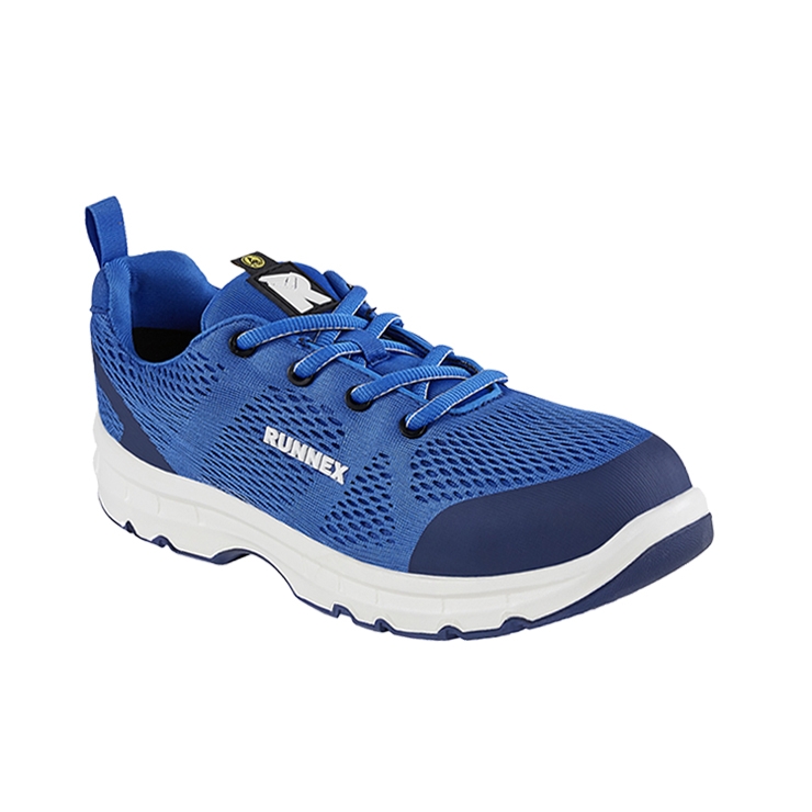 RUNNEX® S1 ESD-Sicherheitshalbschuhe FlexStar blau/weiß