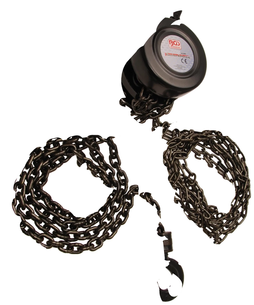 Flaschen-Kettenzug, Hubhöhe 2,5 m, 1 t