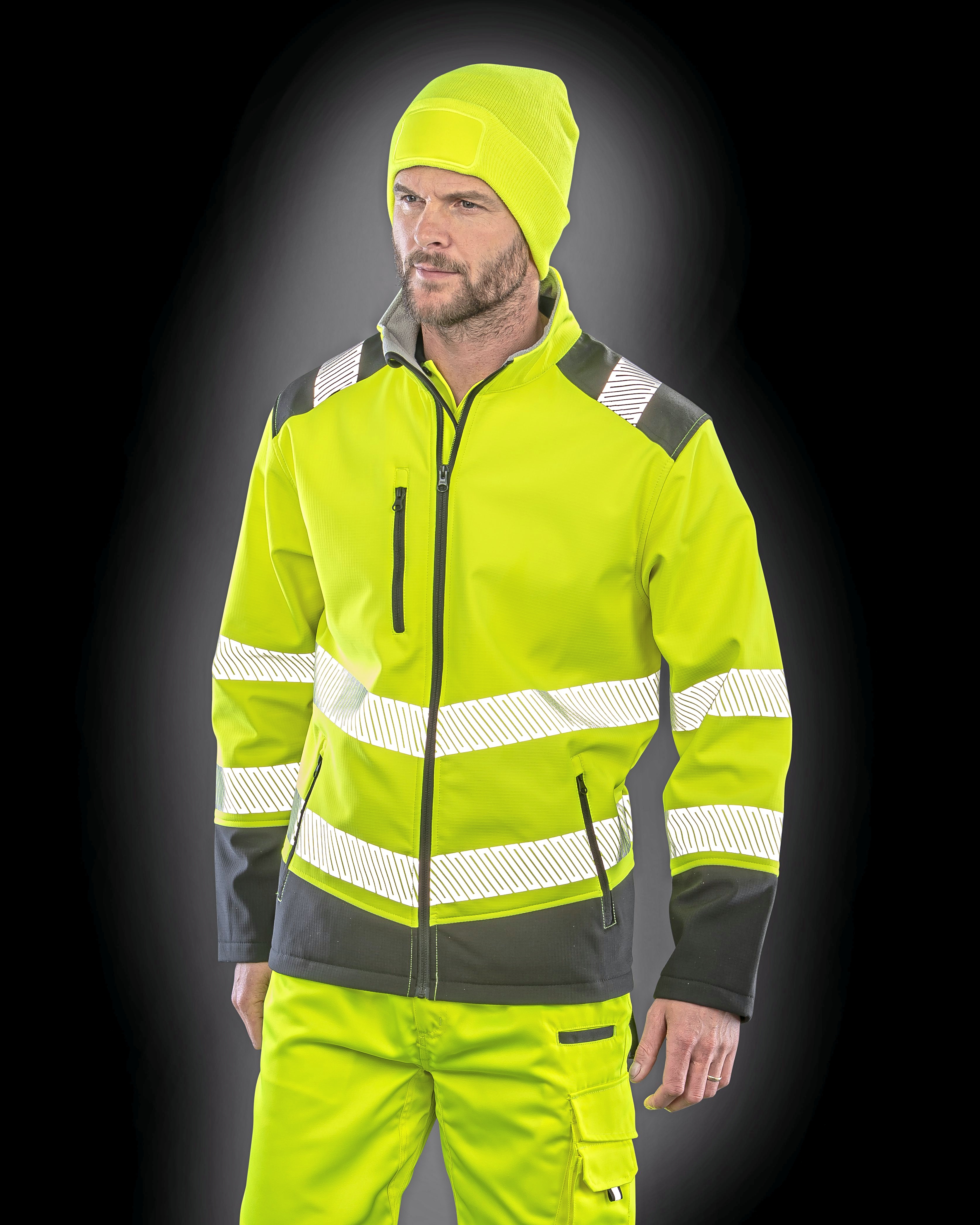 Printable Ripstop Safety Softshell Jacket