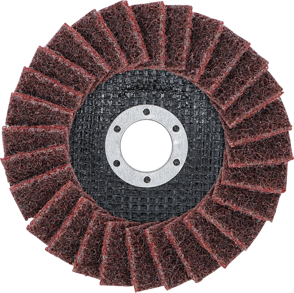 Fächer-Schleif-Scheibe, Vlies, Ø 125 mm, Körnung 120