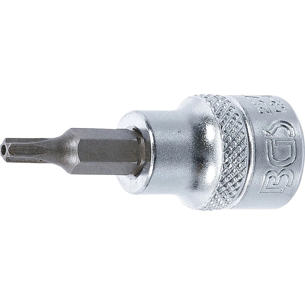 Bit-Einsatz, Antrieb Innenvierkant 10 mm (3/8"), T-Profil (für Torx) mit Bohrung T20