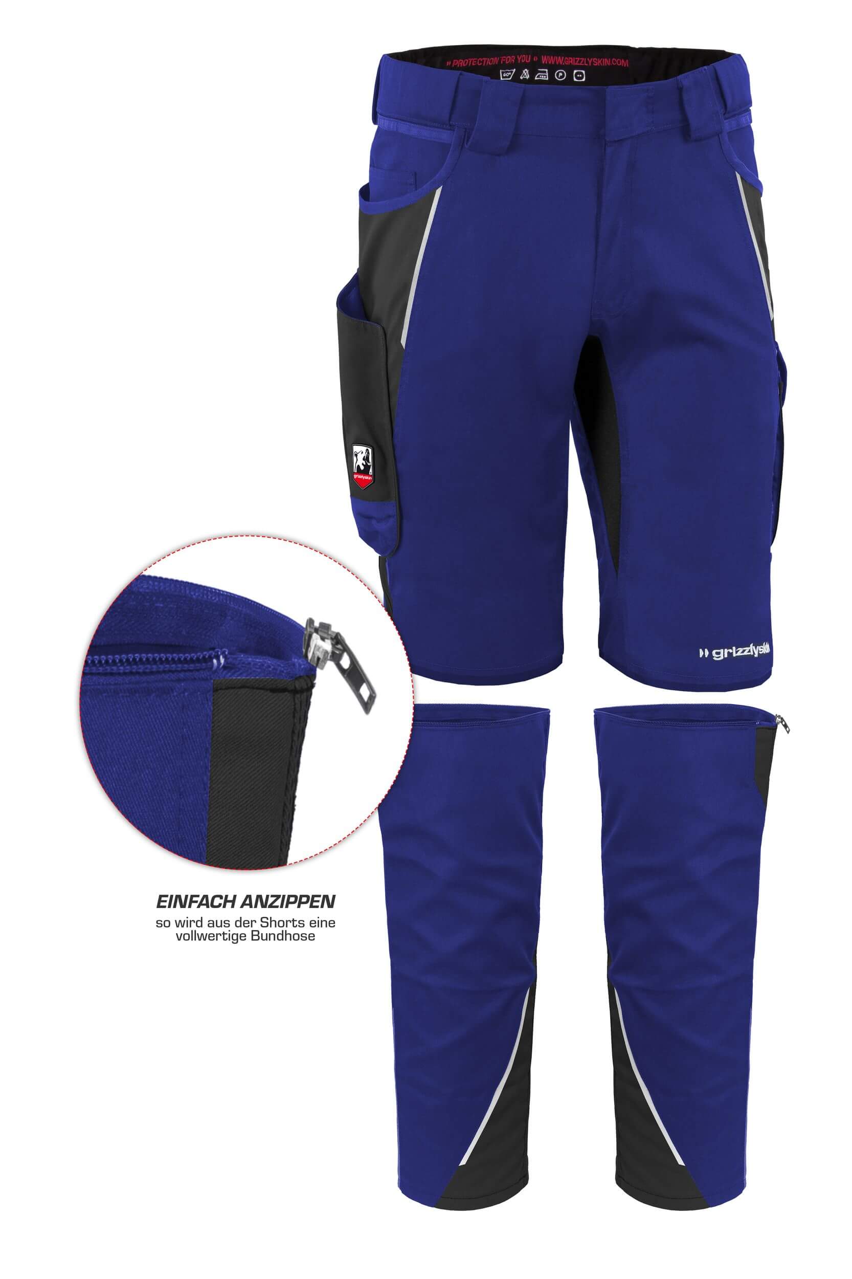 Beinlinge für Arbeitsshorts "grizzlyskin IRON"