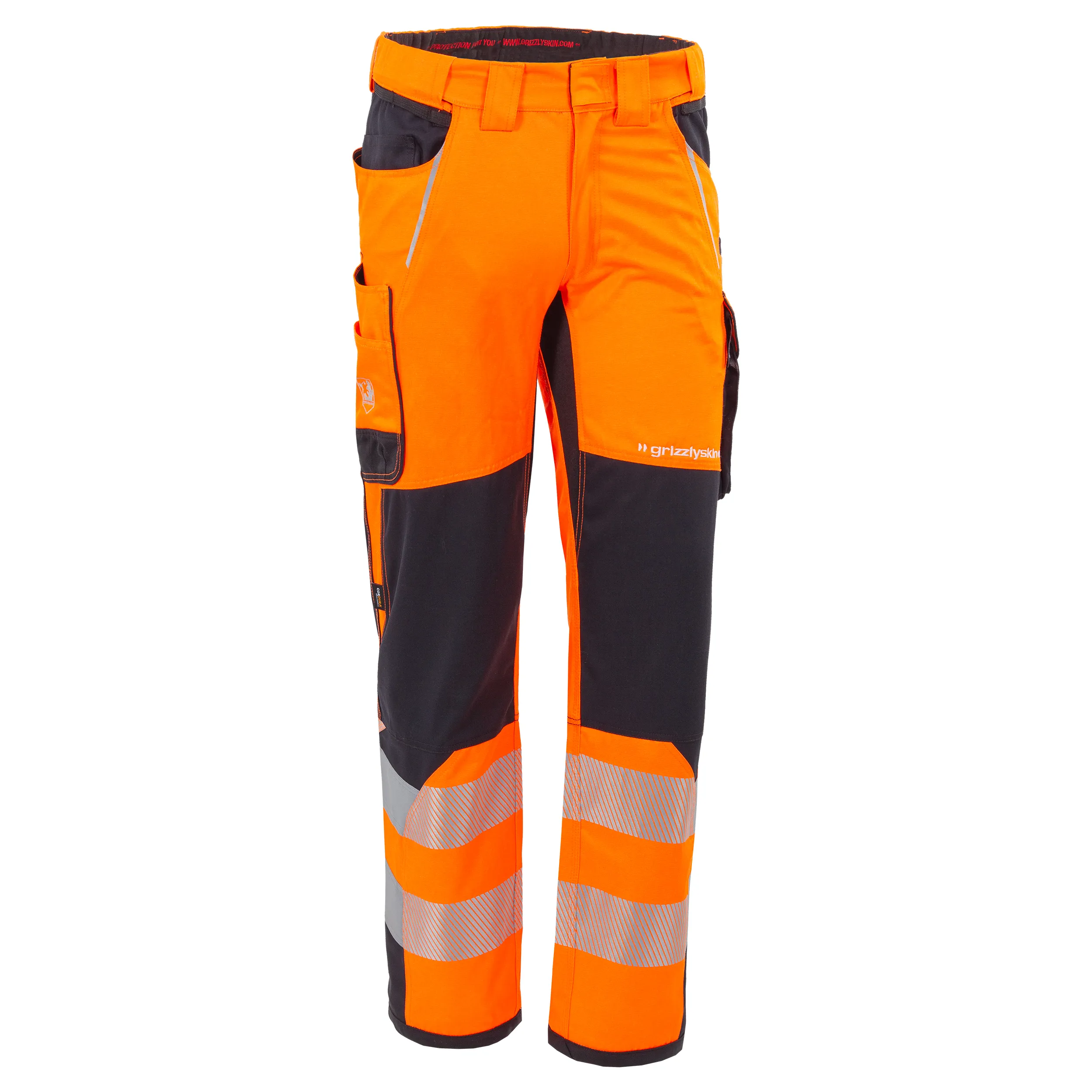 Arbeitshose "Grizzlyskin Warnschutz" aus Lyocell & Cordura