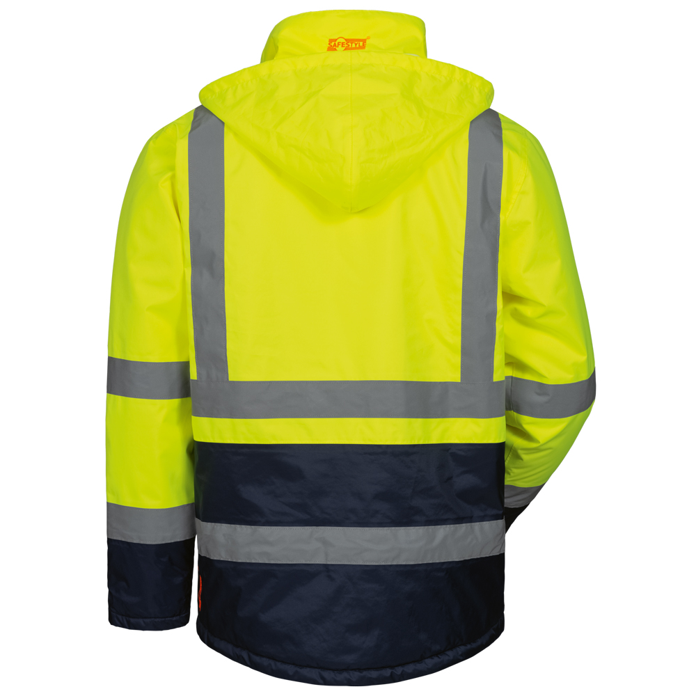 Warnschutzparka Gelb/Marine Harry