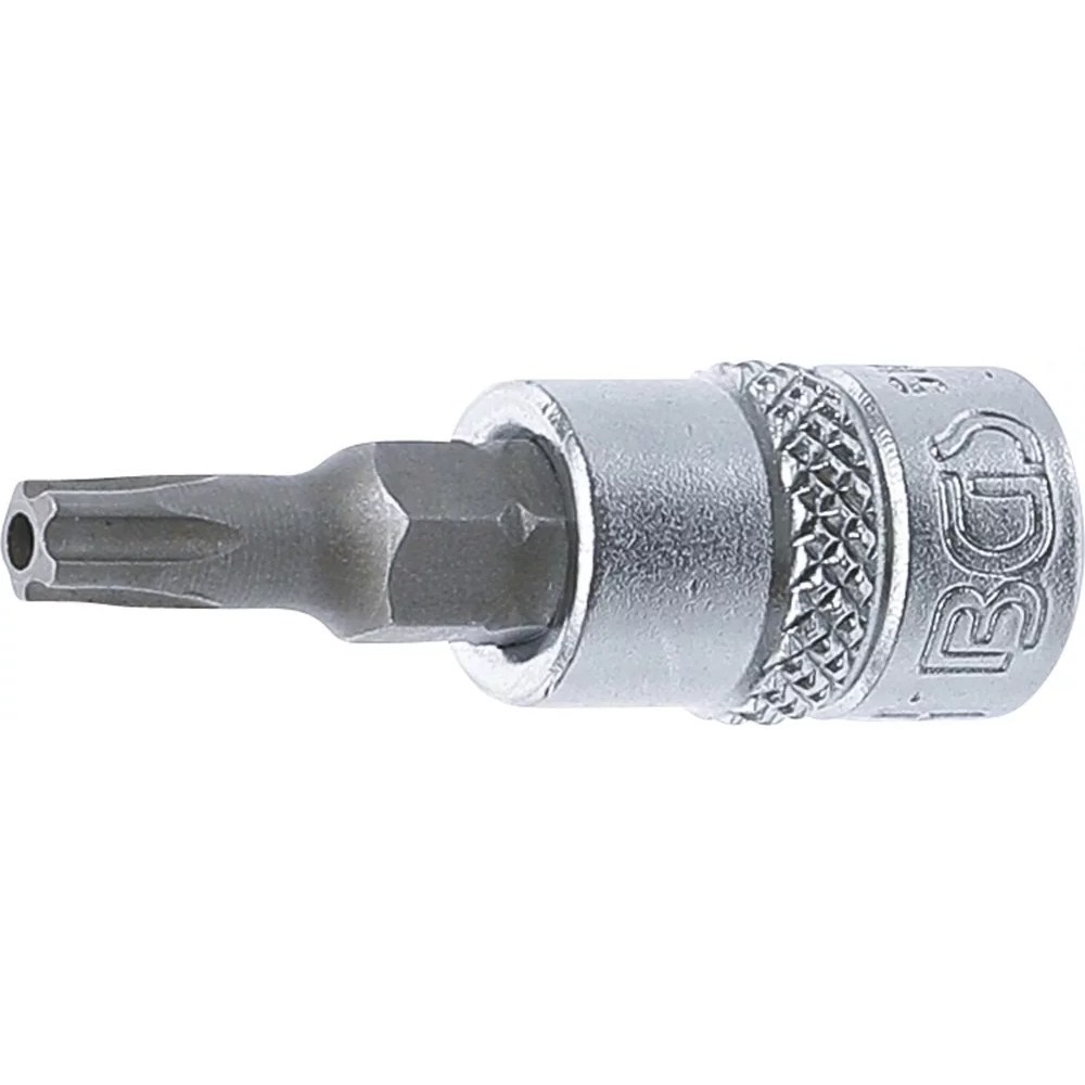 Bit-Einsatz, Antrieb Innenvierkant 6,3 mm (1/4"), TS-Profil (für Torx Plus) mit Bohrung TS25