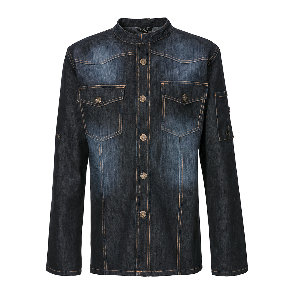 Kochjacke Westernstyle, royal blue