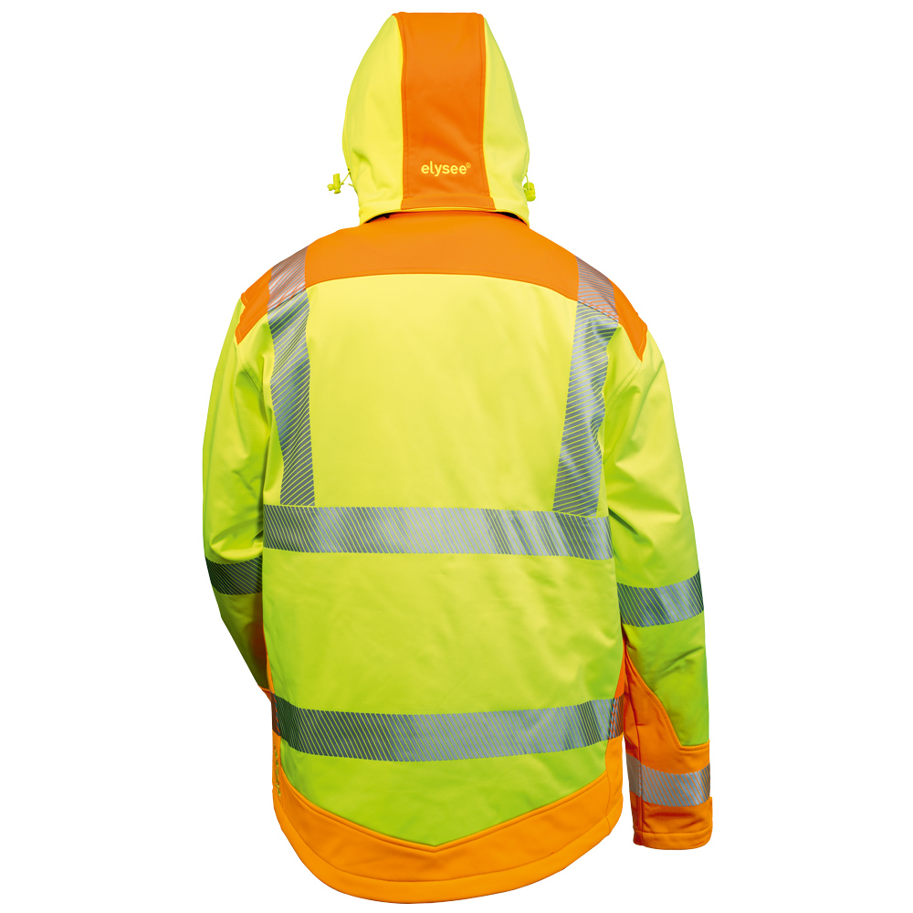 Wattierte Warnschutz-Softshelljacke Rickmer