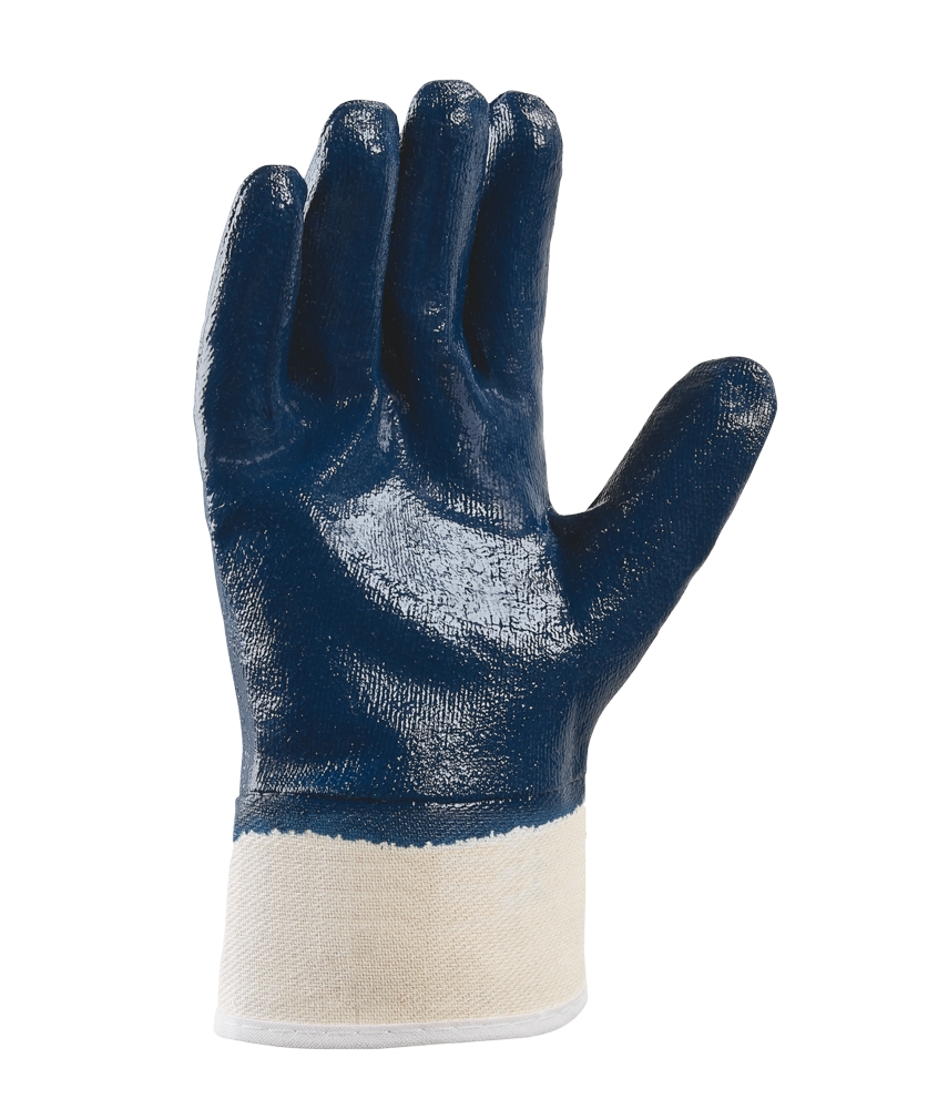 teXXor® Nitril-Handschuhe STULPE beige/blau