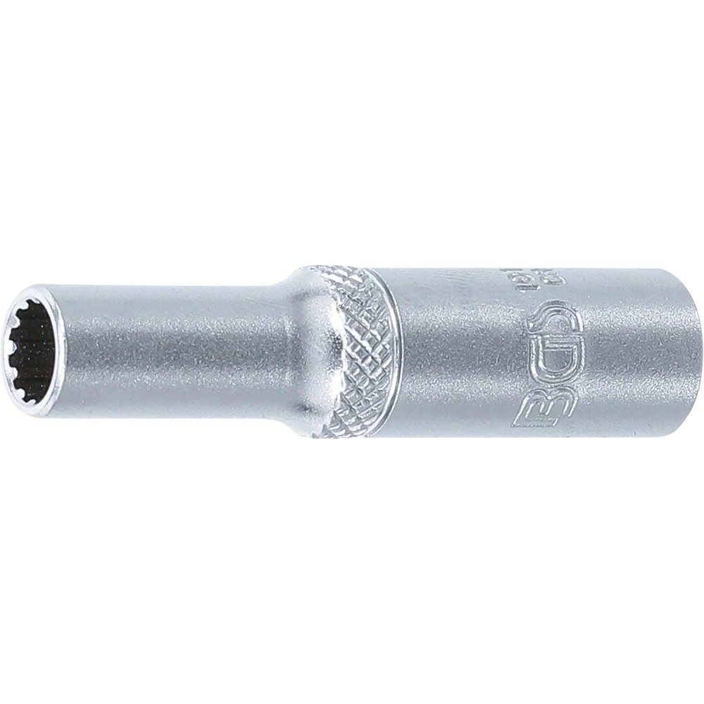 Steckschlüssel-Einsatz Gear Lock, tief, Antrieb Innenvierkant 6,3 mm (1/4"), SW 6 mm