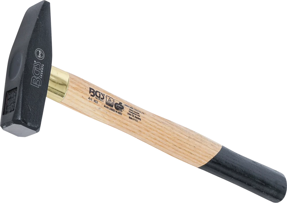 Schlosserhammer, Holz-Stiel, DIN 1041, 400 g