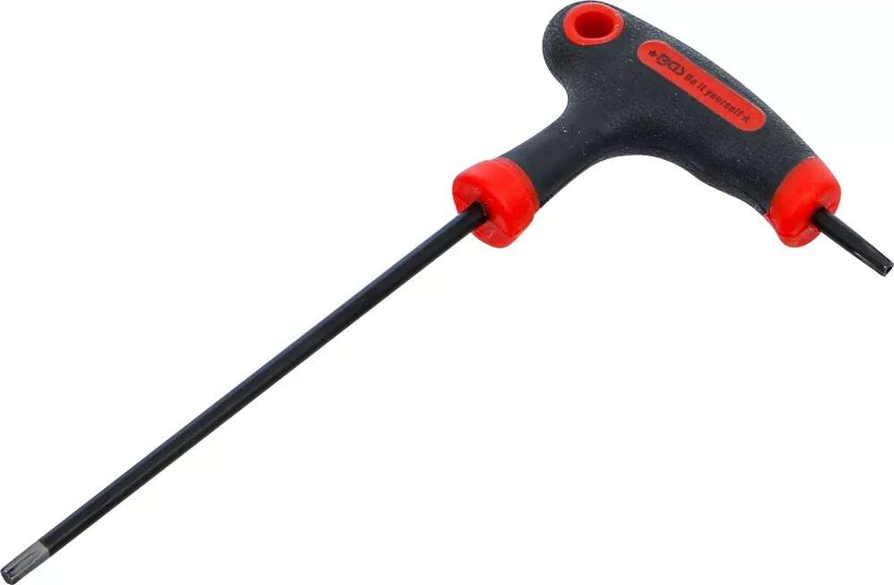 Schraubendreher mit T-Griff und seitlicher Klinge, T-Profil (für Torx) mit/ohne Bohrung T15