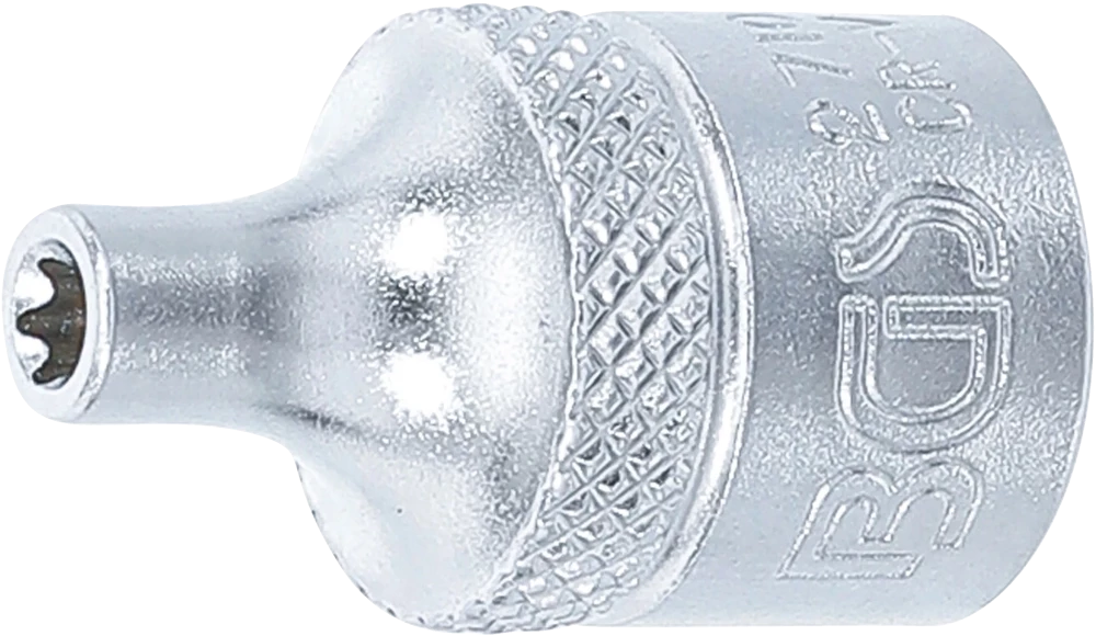 Steckschlüssel-Einsatz E-Profil, Antrieb Innenvierkant 10 mm (3/8"), SW E4