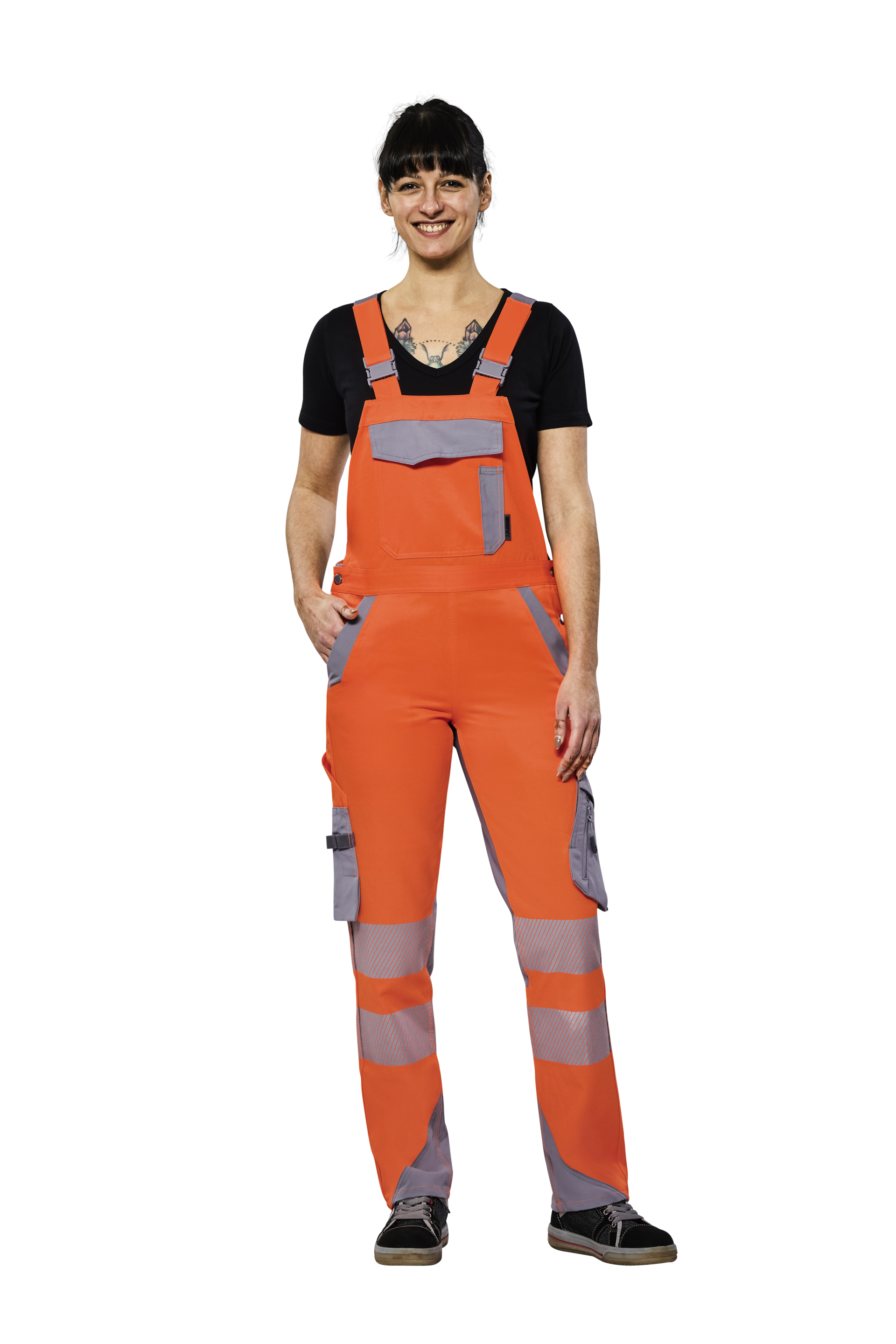 PLANAM Damen Latzhose Norit Warnschutz