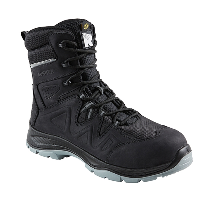RUNNEX® S3S-Winter-ESD-Sicherheitsschnürstiefel SpecialStar schwarz/grau
