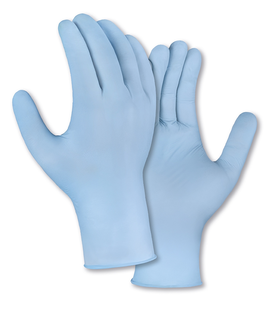 teXXor® Nitril-Einweg-Handschuhe Beschleunigerfrei hellblau