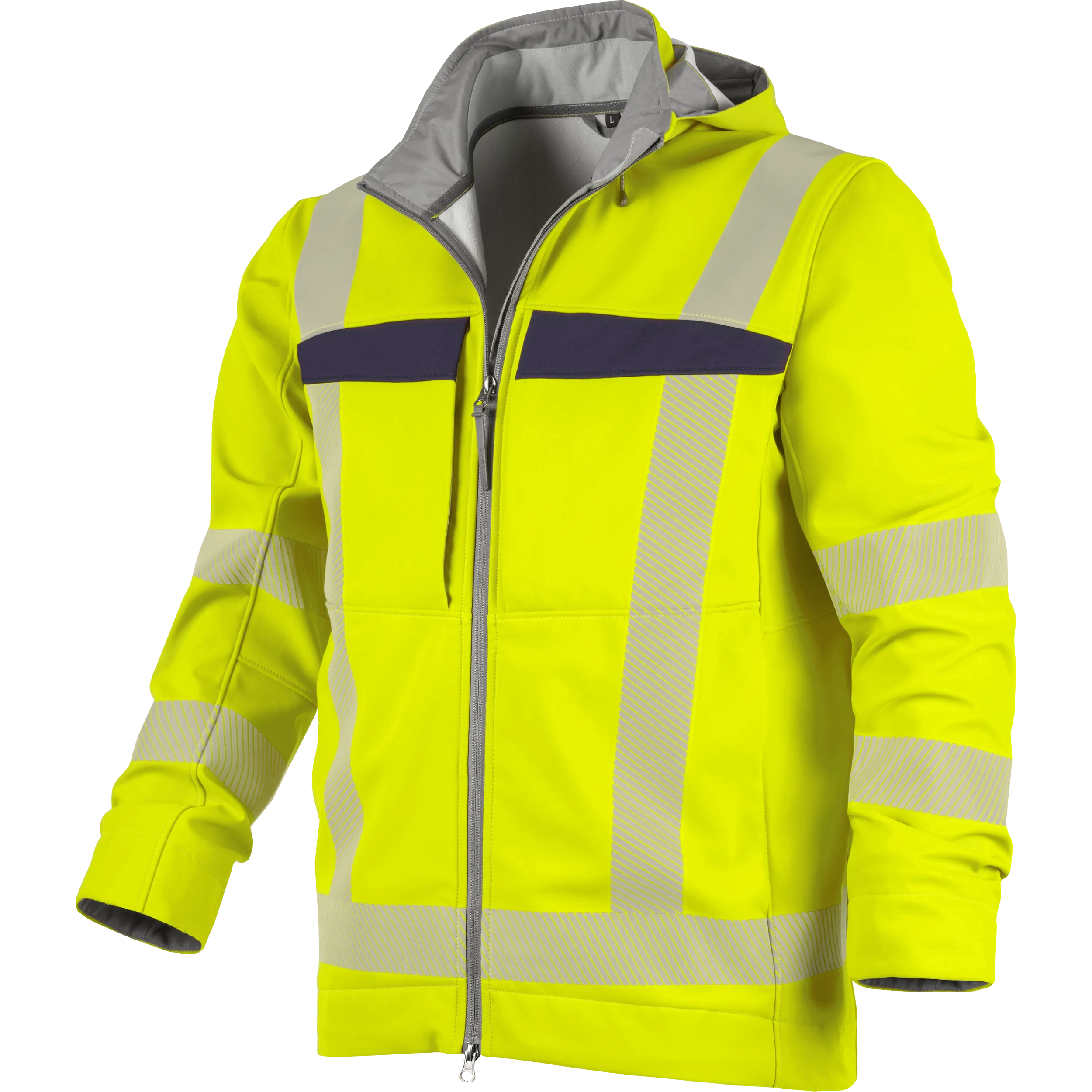 Hybrid-Softshelljacke "Allround-Warnschutz" – wasserdicht & atmungsaktiv