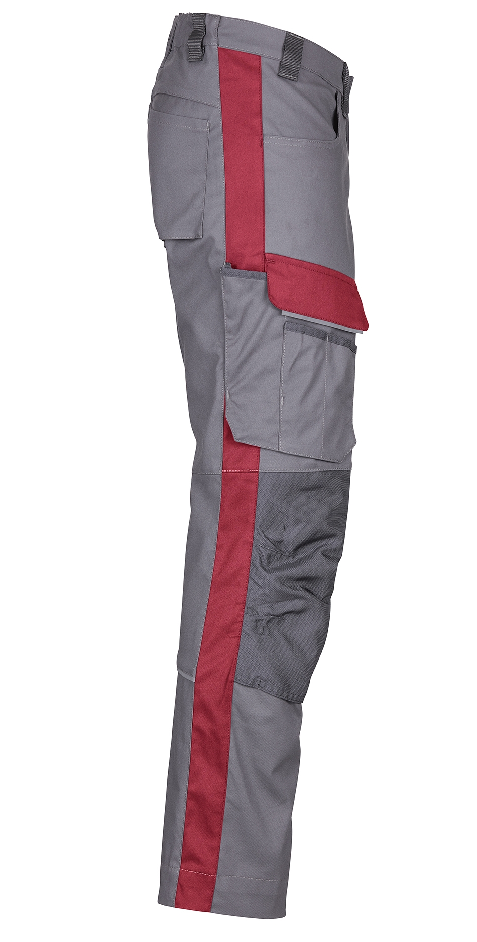 4PROTECT® Workwear Herren-Hose grau/rot