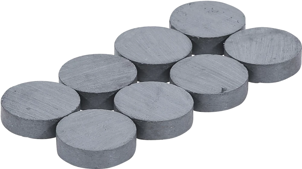Magnet-Satz, Keramik, Ø 18 mm, 8-tlg.