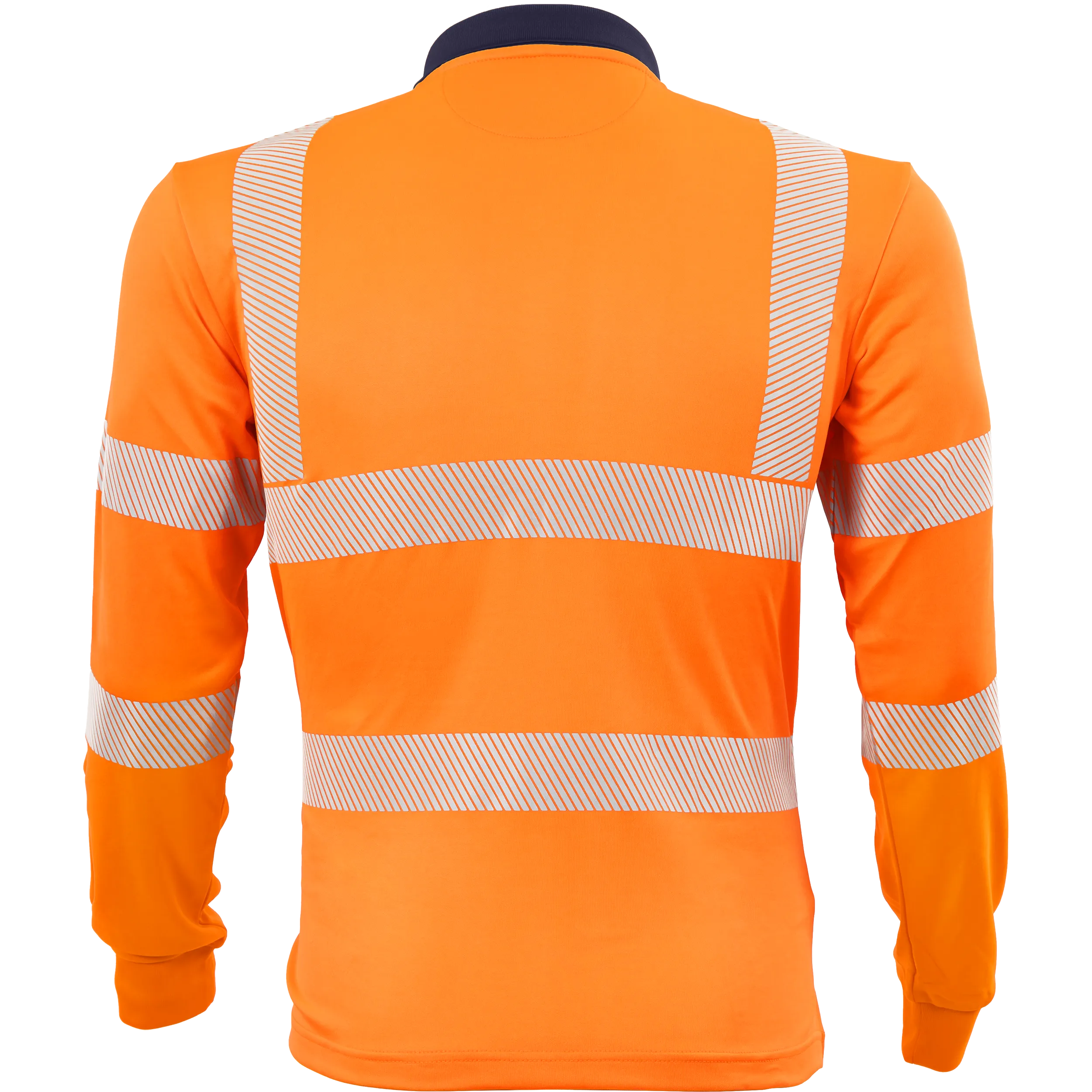 Tencel Langarm-Poloshirt "Allround Warnschutz" mit UV-Schutz