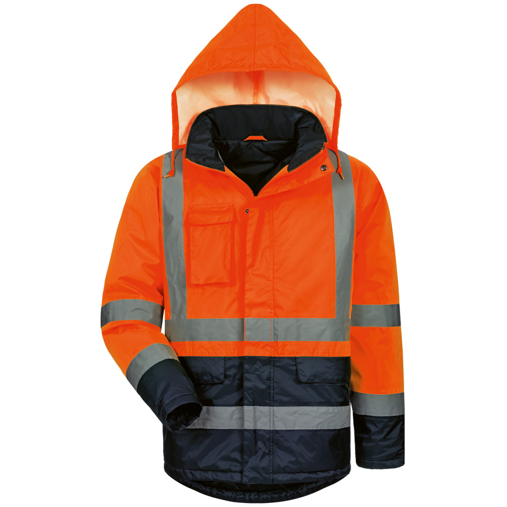 Warnschutzparka Orange/Marine Stefan