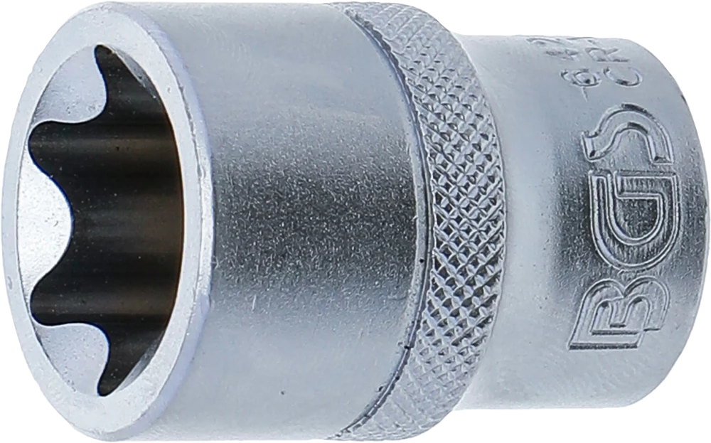 Steckschlüssel-Einsatz E-Profil, Antrieb Innenvierkant 12,5 mm (1/2"), SW E24