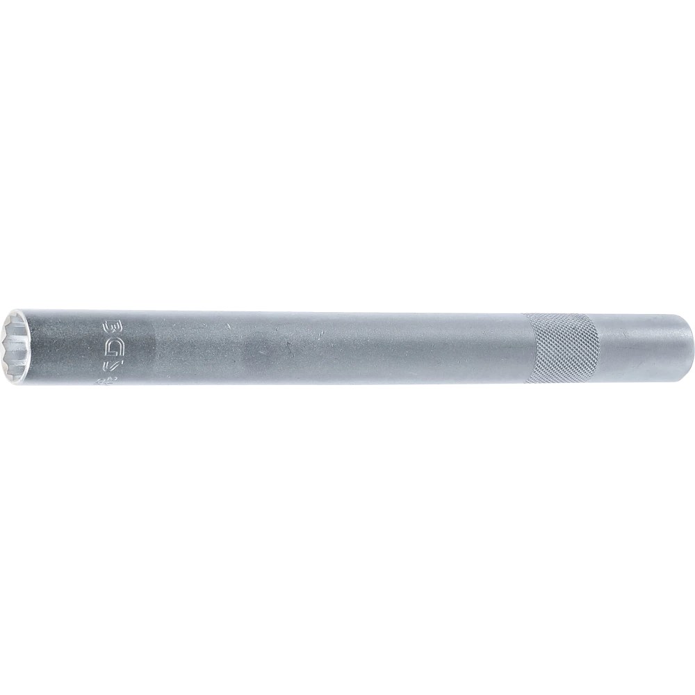 Zündkerzen-Einsatz Zwölfkant, extra lang, Antrieb Innenvierkant 10 mm (3/8"), SW 18 mm