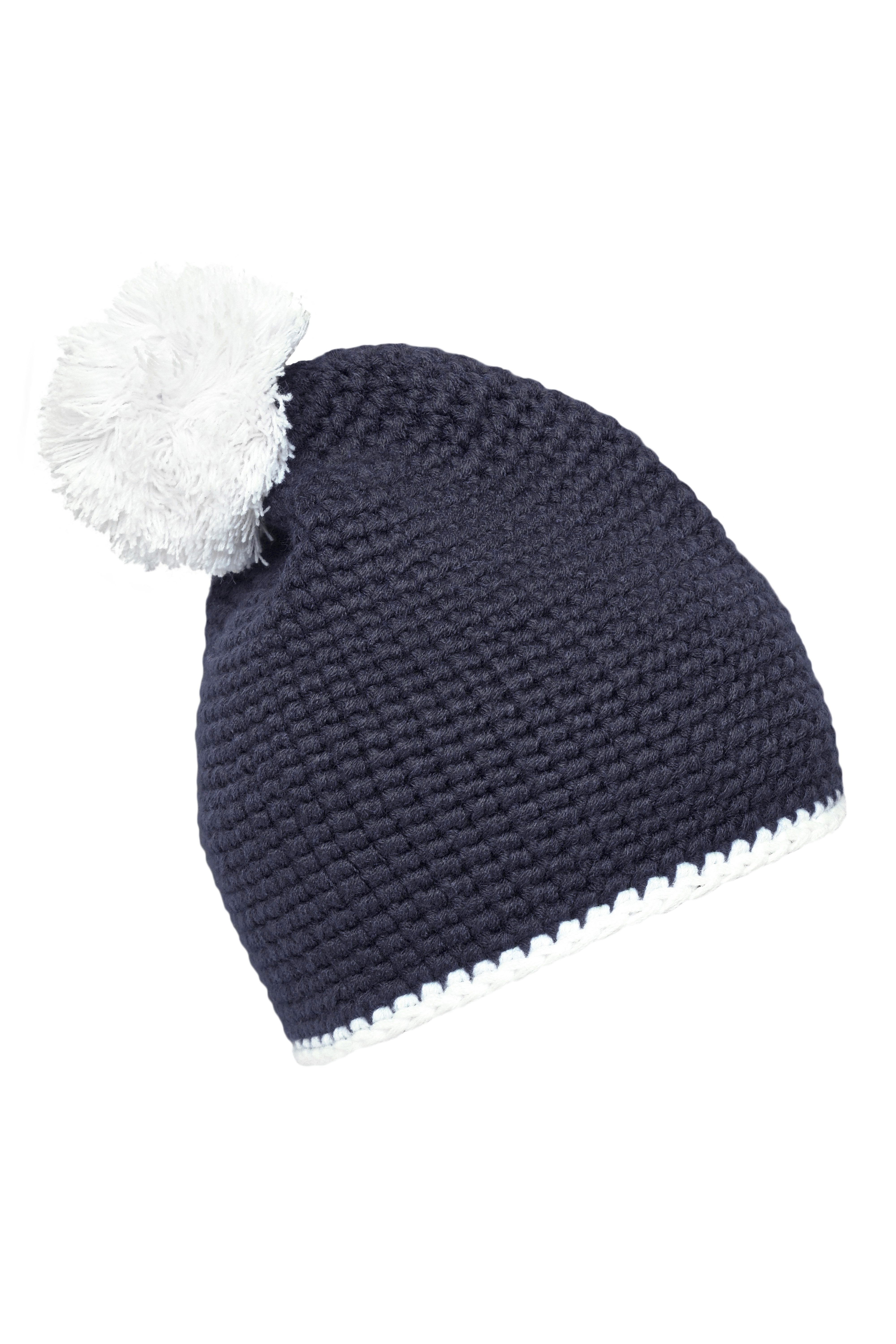 Mütze – Pompon Hat With Contrast Stripe