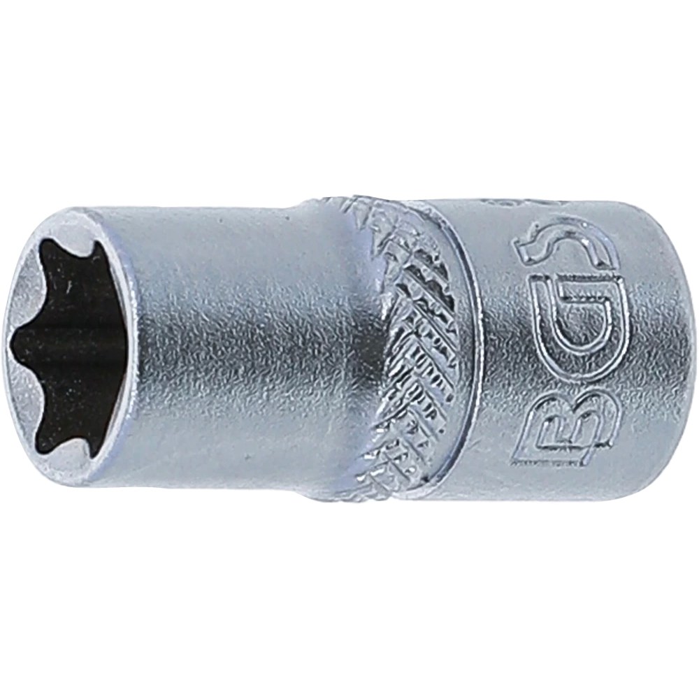 Steckschlüssel-Einsatz E-Profil, Antrieb Innenvierkant 6,3 mm (1/4"), SW E10