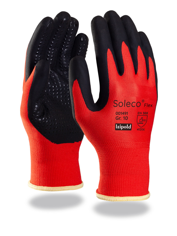 Soleco® | Flex | Feinstrickhandschuh | Nitril-Beschichtung