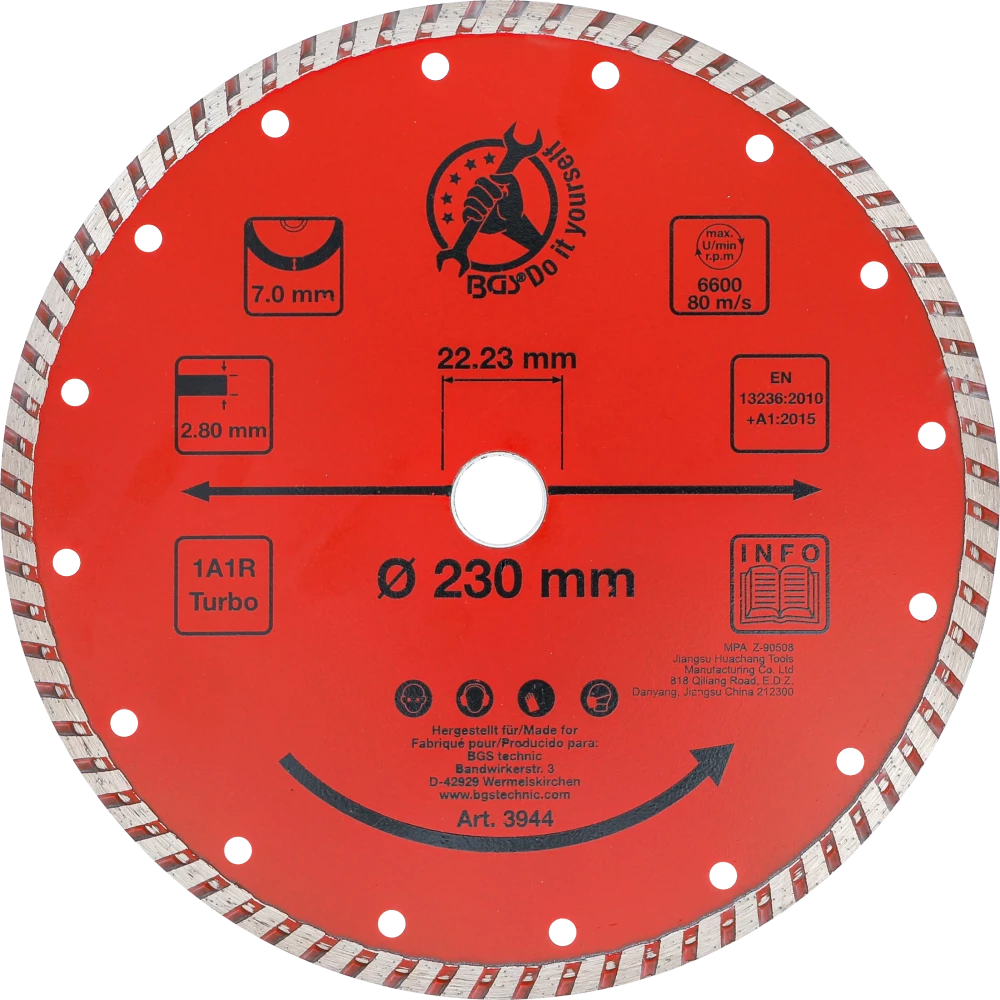 Turbo-Trennscheibe, Ø 230 mm