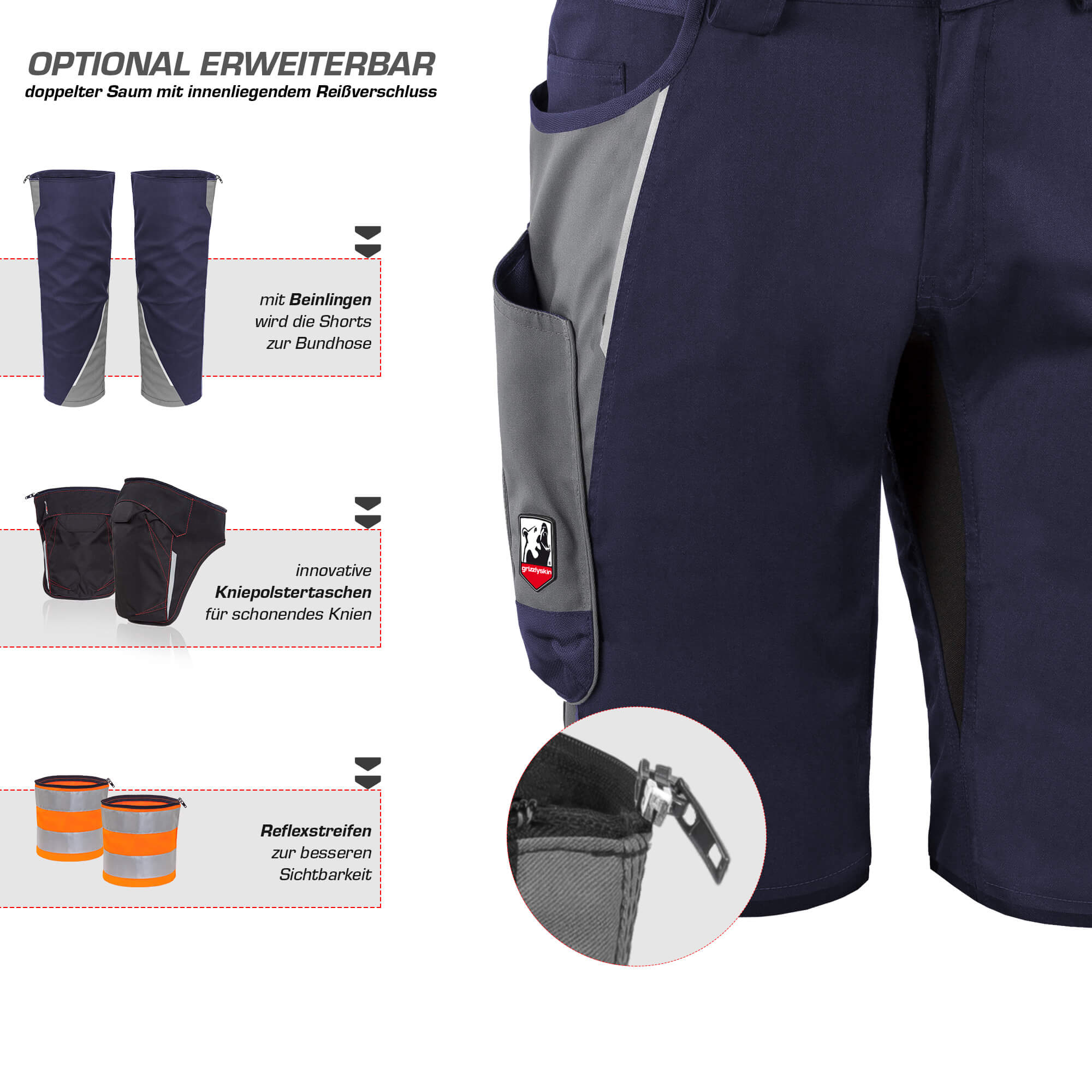 Arbeitsshorts "grizzlyskin IRON"