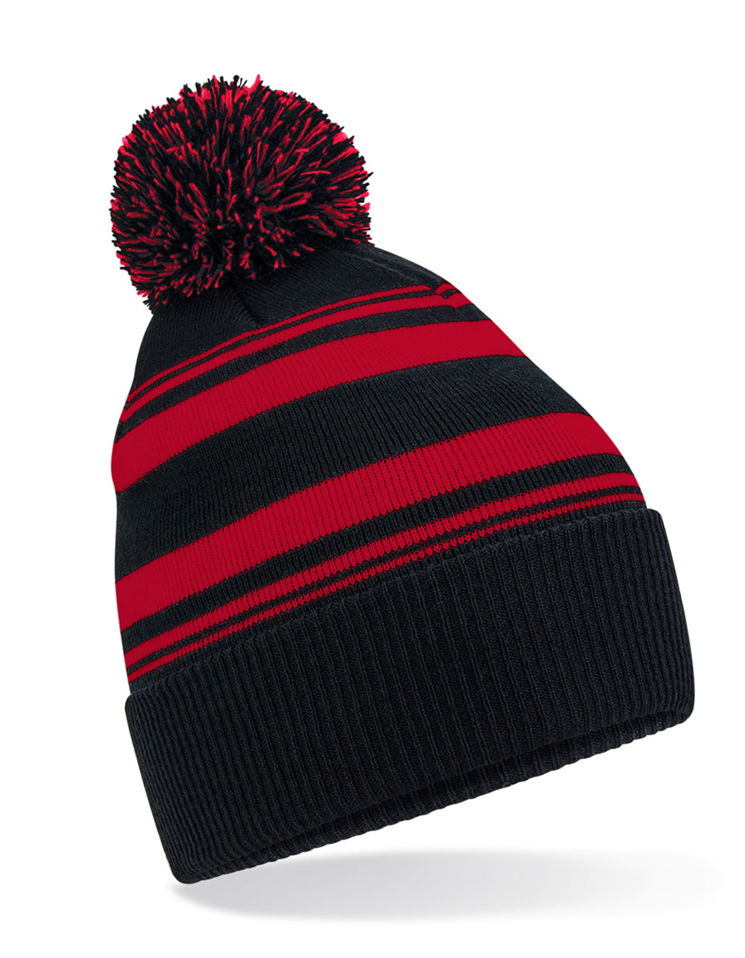 Striped Fan Beanie