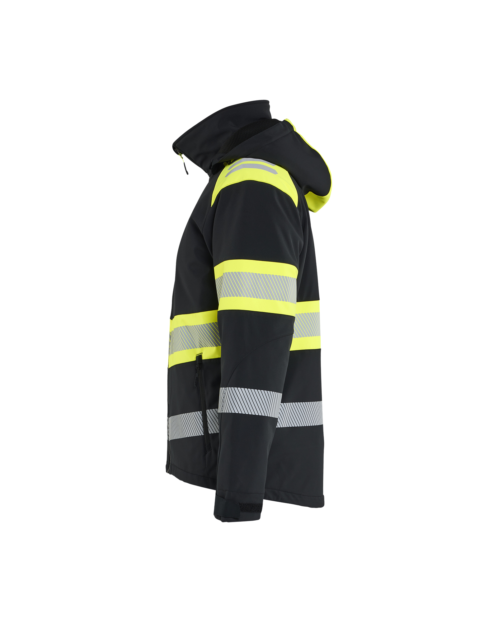 High Vis Softshell Winterjacke leicht gefüttert