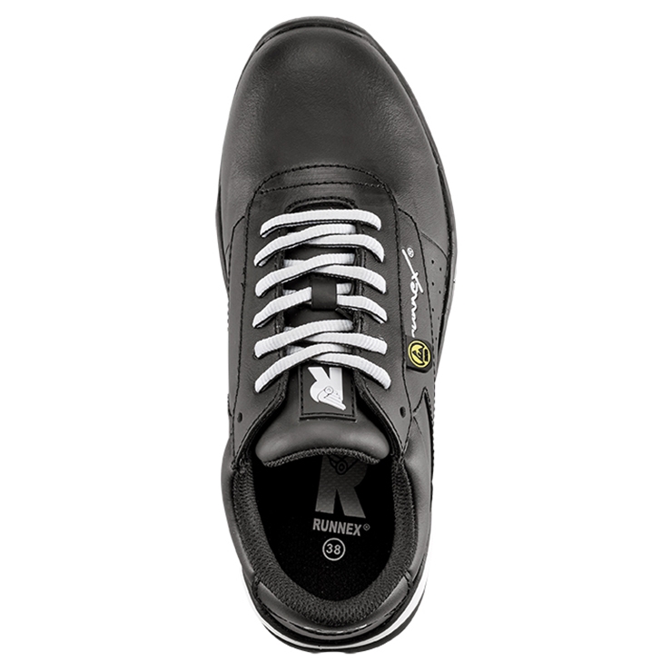 RUNNEX® S3S-Damen-ESD-Sicherheitshalbschuhe GirlStar schwarz/weiß