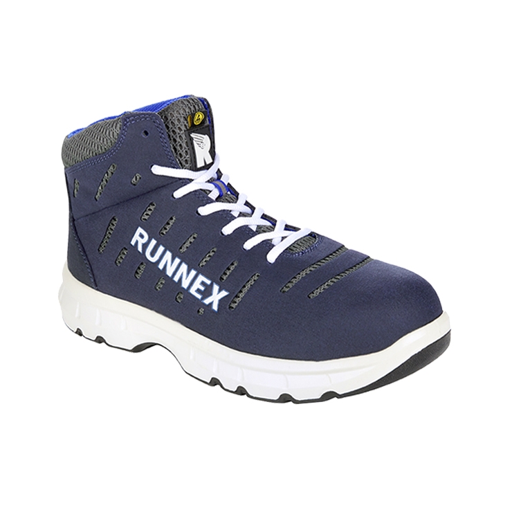 RUNNEX® S1PS-ESD-Sicherheitsschnürstiefel FlexStar blau/weiß/grau