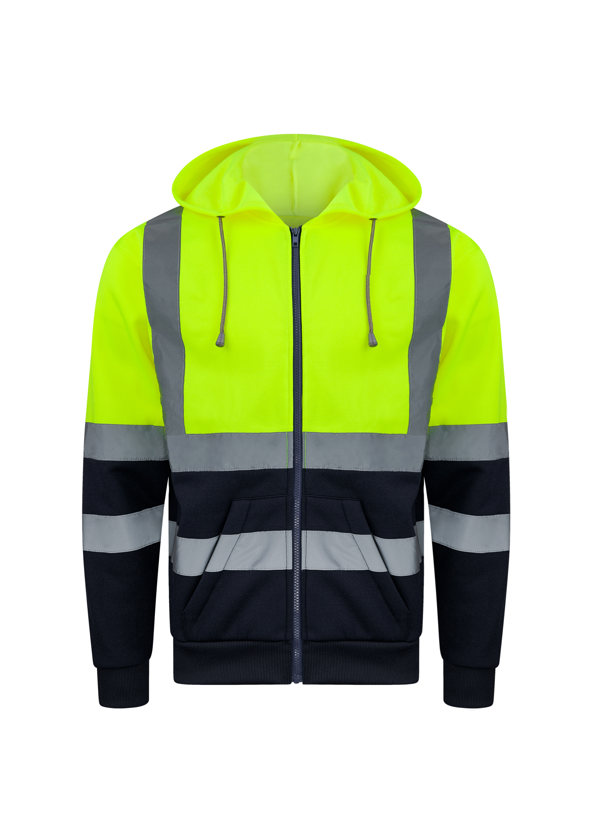Hi-Vis Workwear Hooded Sweat-Jacket Galway