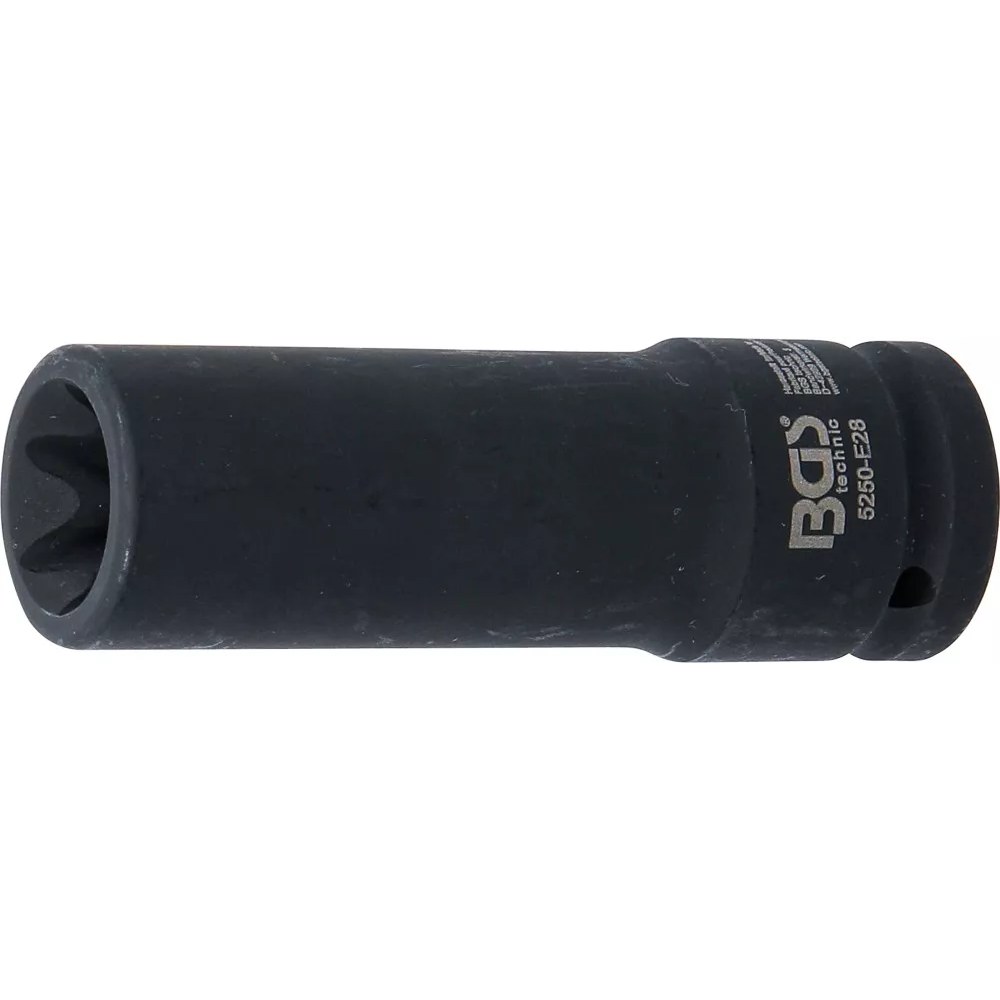 Kraft-Steckschlüssel-Einsatz E-Profil, tief, Antrieb Innenvierkant 20 mm (3/4"), SW E28