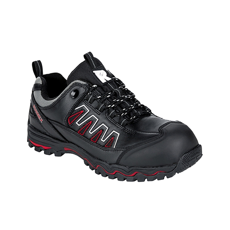 RUNNEX® S3S-Sicherheitshalbschuhe LightStar schwarz/rot