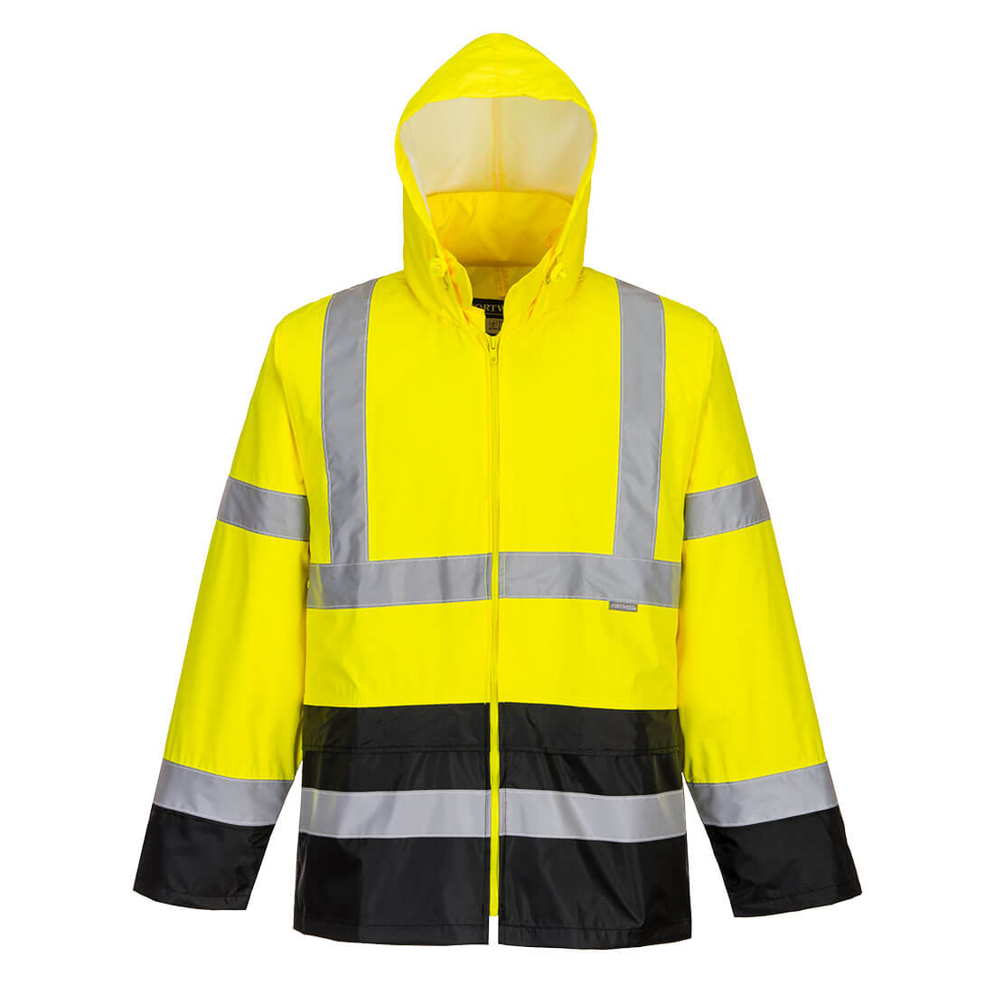 Hi-Vis Klassische Kontrast Regenjacke