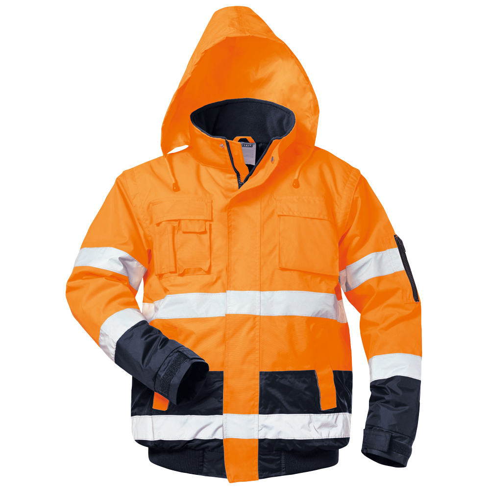 Warnschutzpilotjacke Orange/Marine Otto