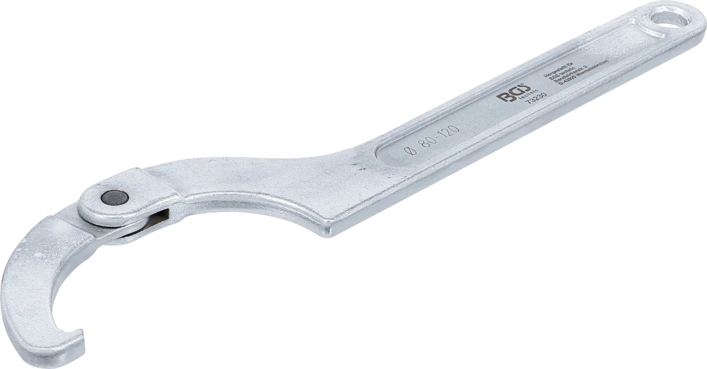Gelenk-Hakenschlüssel mit Nase, 80 - 120 mm