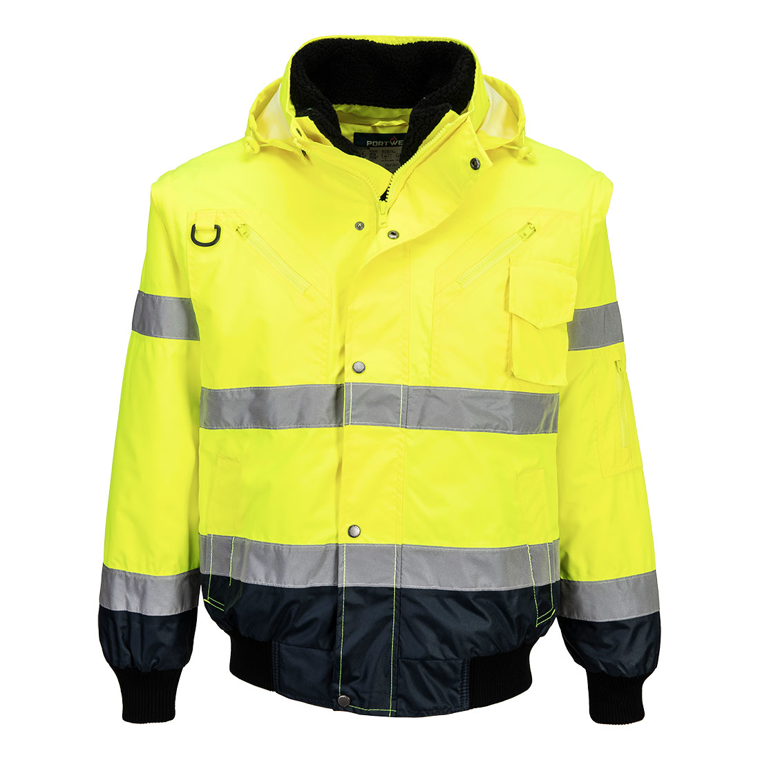 Hi-Vis 3-in-1 Kontrast Pilotjacke